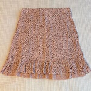 Brandy Melville Pink Floral Pencil Skirt